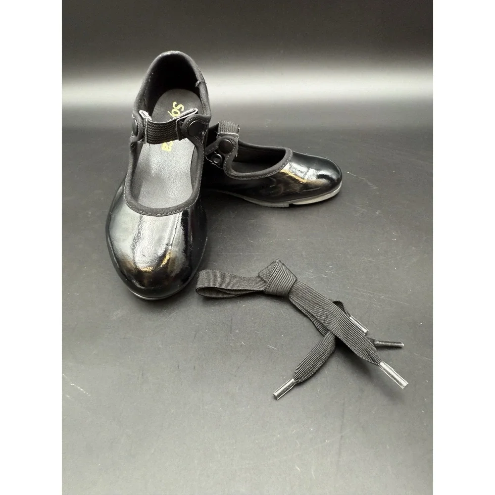 Dance Costume So Danca TA35  Black Tap USA Sz 9S Tap Dance‎ Shoes EUC